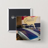 米国、ケンタッキー、ボーリング・グリーン: 国民のコルベット2 缶バッジ (正面&裏面)