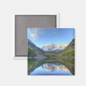 米国、コロラド州、マルーンベルズスノーマス マグネット (正面/裏面)