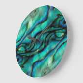 米国、コロラド州、ラファイエット。 アワビの貝のモンタージュ ラージ壁時計 (傾斜)