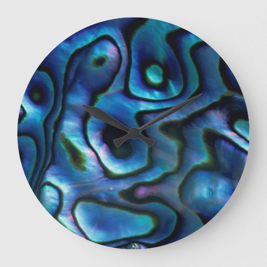 米国、コロラド州、ラファイエット。 アワビの貝 ラージ壁時計 (正面)