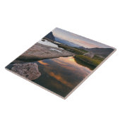 米国、コロラド、ロッキーマウンテンNP. 日の出 タイル (側面)