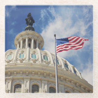 米国、コロンビア、Washington D.C.の国会議事堂の建物 ガラスコースター