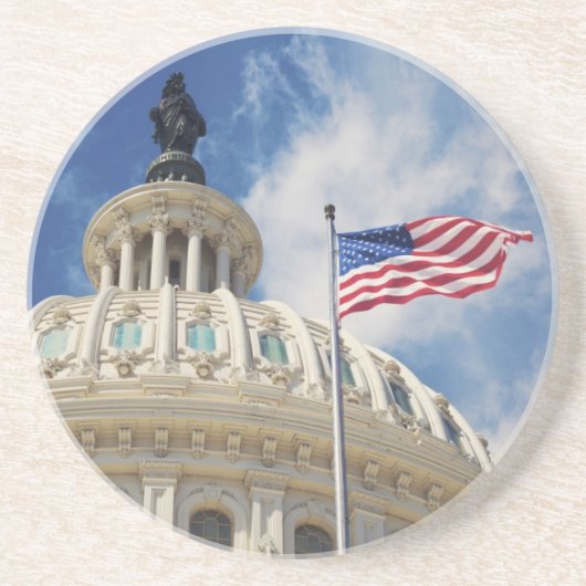 米国、コロンビア、Washington D.C.の国会議事堂の建物 コースター (正面)