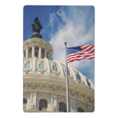 米国、コロンビア、Washington D.C.の国会議事堂の建物 ミニクリップボード (裏面)
