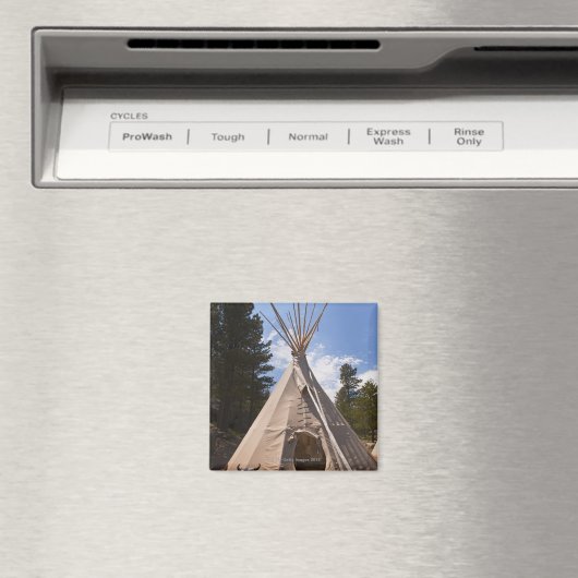 米国、サウスダコタ州、伝統的インディアンテペ マグネット (インサイチュ (食洗機))