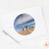 米国、サウスダコタ、スタンフォード、1880の町 ラウンドシール (封筒)