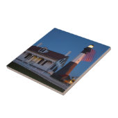 米国、ジョージアのTybeeの島、旗の飛行 タイル (側面)