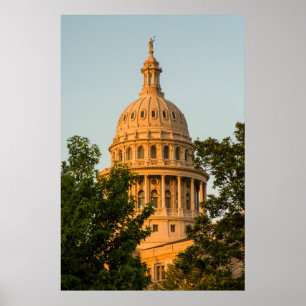 米国、テキサス州、オースティン。 国会議事堂の建物(1888年) 3 ポスター