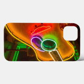 米国、テキサス州、オースティン。 恐喝のネオンギター Case-Mate iPhoneケース (裏面 (横))