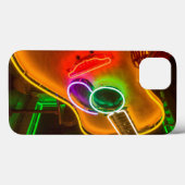 米国、テキサス州、オースティン。 恐喝のネオンギター Case-Mate iPhoneケース (裏面 (横))