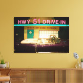 米国，テネシー州，メンフィス：エルビス・プレスリー キャンバスプリント (インサイチュ (リビング))