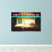 米国，テネシー州，メンフィス：エルビス・プレスリー キャンバスプリント (インサイチュ (ウッドフロア))