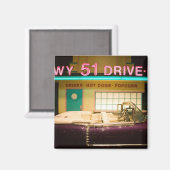 米国，テネシー州，メンフィス：エルビス・プレスリー マグネット (正面/裏面)