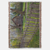 米国、テネシー、キャビン・イン・カデス・コーブ スローブランケット (正面縦)