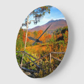 米国、ニューイングランド、ニューハンプシャー、チョコルア ラージ壁時計 (傾斜)