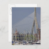 米国、ニューイングランド、マサチューセッツ、ボストン、ボート ポストカード (正面/裏面)