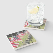 米国、ニューイングランド、ロードアイランド、ブリストル ストーンコースター (横)