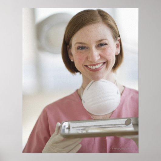 米国、ニュージャージー、ジャージー市、歯科助手 ポスター (正面)