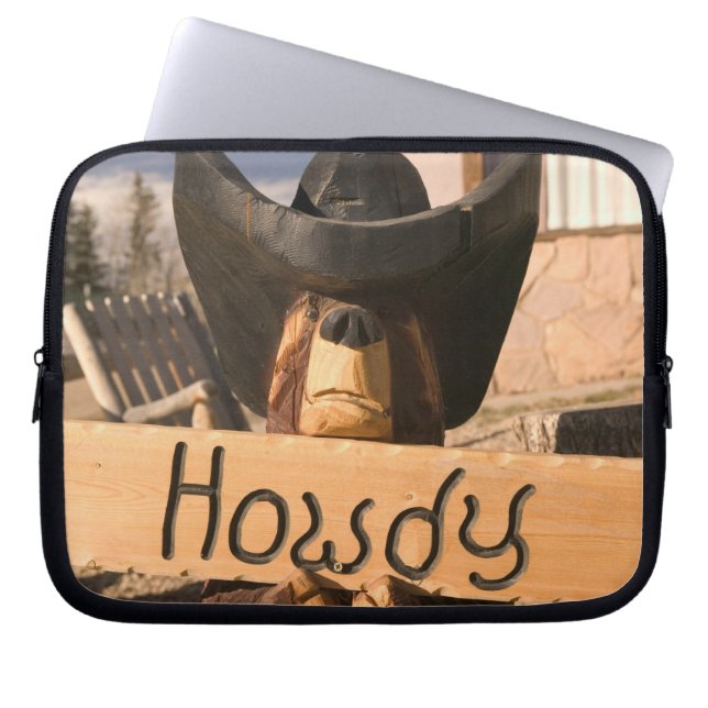 米国、ニューメキシコ、イーグルスは入り込みます: 魅了される ラップトップスリーブ (正面)