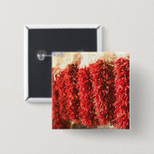 米国、ニューメキシコ、サンタフェ：ダウンタウンサンタフェ3 缶バッジ (正面&裏面)