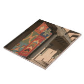 米国、ニューメキシコ、タオス:ナバホラグギャラリーキット タイル (側面)