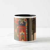 米国、ニューメキシコ、タオス：ナバホラグギャラリーキット ツートーンマグカップ (中央)