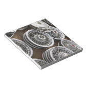 米国，ニューメキシコ，プリウィット：オートハブキャップ/ Rt.66 ノートパッド (アングル)