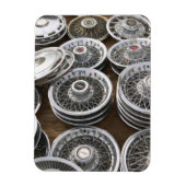 米国,ニューメキシコ,プリウィット:オートハブキャップ/ Rt.66 マグネット (縦)