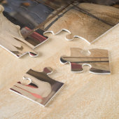 米国、ニューメキシコ、Mesilla: Mesillaの歴史的な広場 ジグソーパズル (側面)