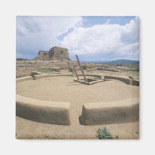 米国、ニューメキシコ、Pecosの国民の歴史的公園、 マグネット