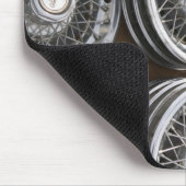 米国、ニューメキシコ、Prewitt: 自動ホイールキャップ/Rt。 66 マウスパッド (コーナー)