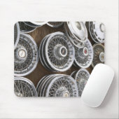 米国、ニューメキシコ、Prewitt: 自動ホイールキャップ/Rt。 66 マウスパッド (マウス)