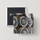 米国、ニューメキシコ、Prewitt: 自動ホイールキャップ/Rt。 66 缶バッジ (正面&裏面)