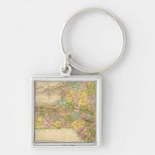 米国、ニューヨーク キーホルダー (正面)