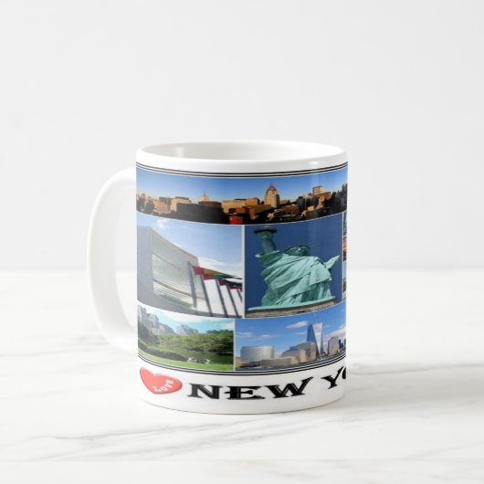 米国 – ニューヨーク – コーヒーマグカップ (正面左)