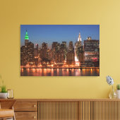 米国,ニューヨーク,ニューヨーク,マンハッタン:空中 キャンバスプリント (インサイチュ (リビング))