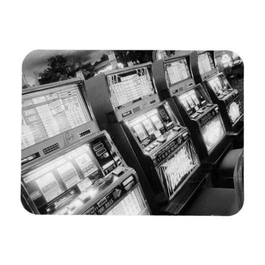 米国、ネバダ、ラスベガス:カジノスロットマシン/ マグネット (横)