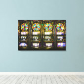 米国、ネバダ、ラスベガス。マッカラン国際的 キャンバスプリント (インサイチュ (ウッドフロア))