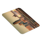 米国、ネブラスカ、オマハ、スカイライン マグネット (右側)