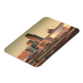 米国、ネブラスカ、オマハ、スカイライン マグネット (左側)