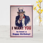 "米国 – ハッピーバースデー" カード (黄色い花)