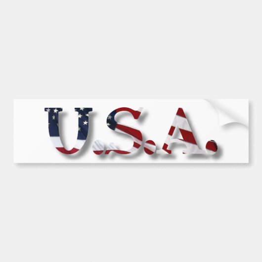 米国 バンパーステッカー (正面)