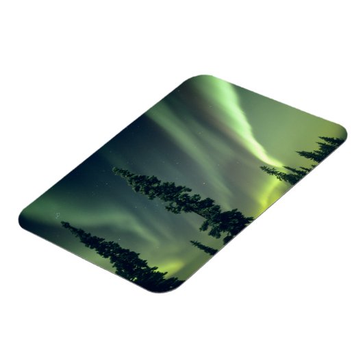 米国、フェアバンクス地区、中央アラスカ、オーロラ マグネット (左側)