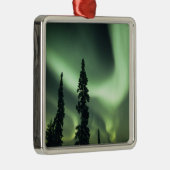 米国、フェアバンクス地域、アラスカ州中部、オーロラ2 メタルオーナメント (右)