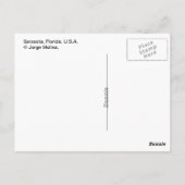 米国，フロリダ州，サラソタ ポストカード (裏面)