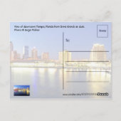 米国，フロリダ州，タンパ ポストカード (裏面)
