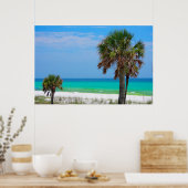 米国、フロリダ。エメラルドコーストのヤシの木 ポスター (キッチン)