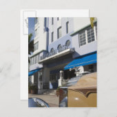 米国、フロリダ、マイアミビーチ:南ビーチ、アールデコ ポストカード (正面/裏面)