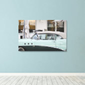 米国,フロリダ,マイアミビーチ:南ビーチ, 1956 キャンバスプリント (インサイチュ (ウッドフロア))