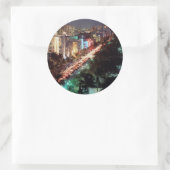 米国，フロリダ，マイアミビーチ,海ドライブ，アールデコ2 ラウンドシール (バッグ)